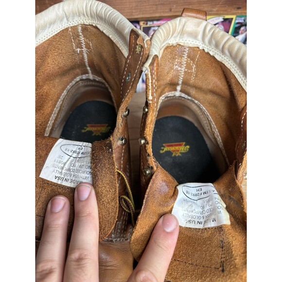 Thorogood American Heritage Men's 6" Leather Moc Toe Work Boots Brown Size 12 E - Picture 8 of 11